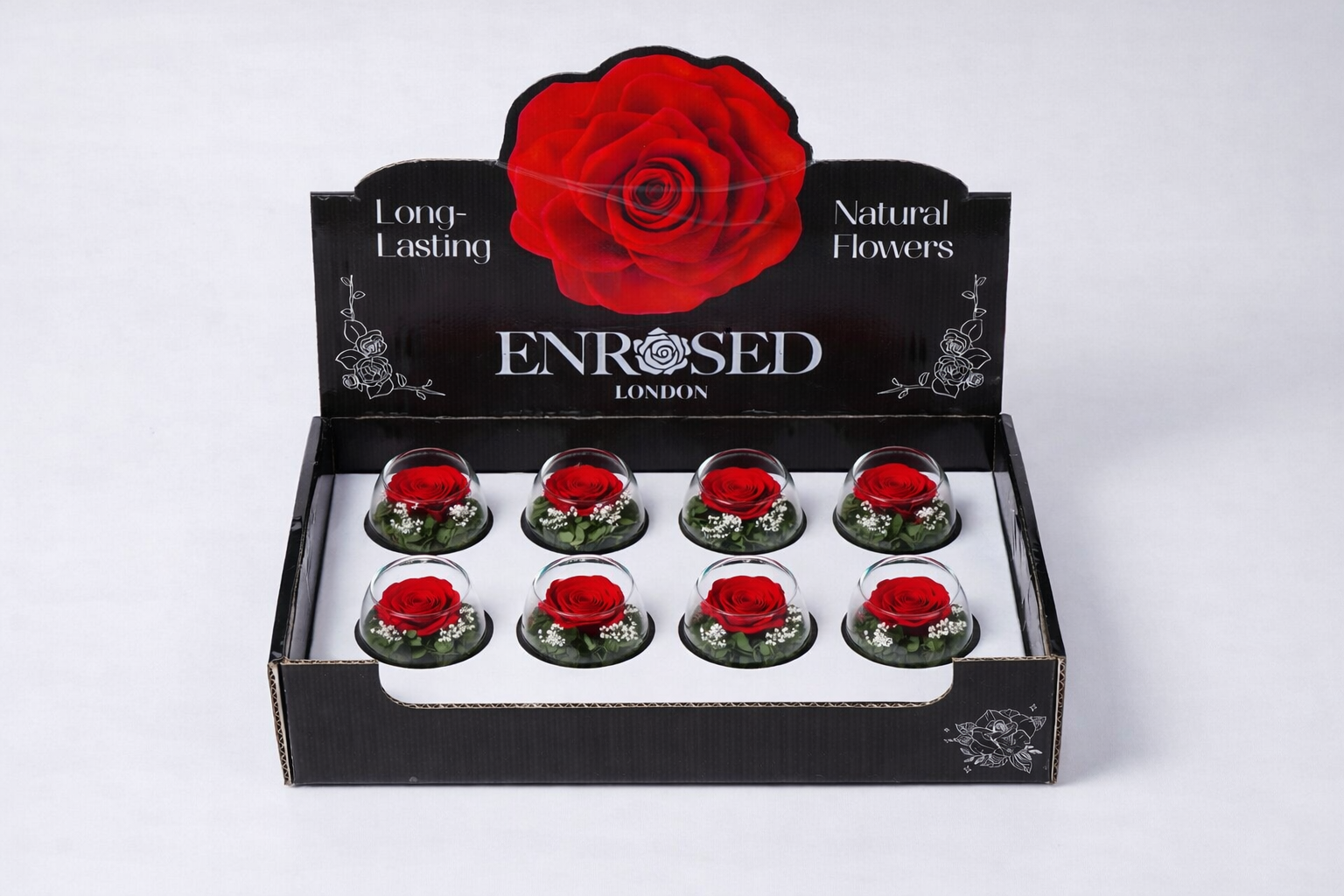 Bowl rozen met Display