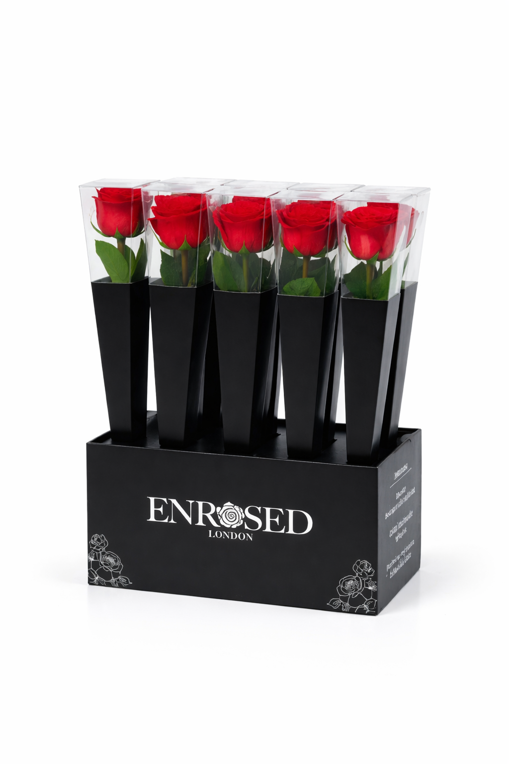 12 Steelrozen met display