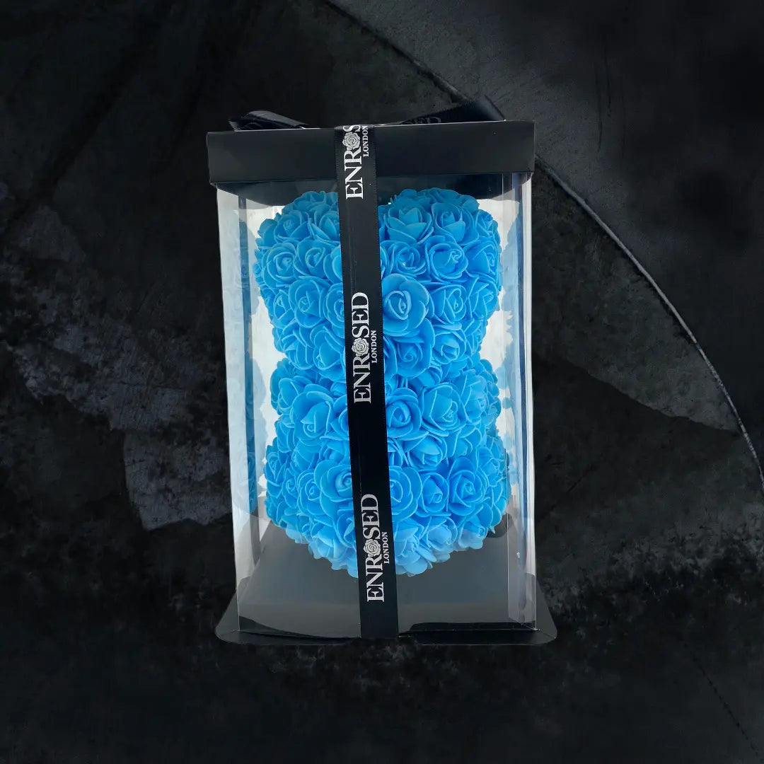 Baby Blue Rose Bear - Midi.