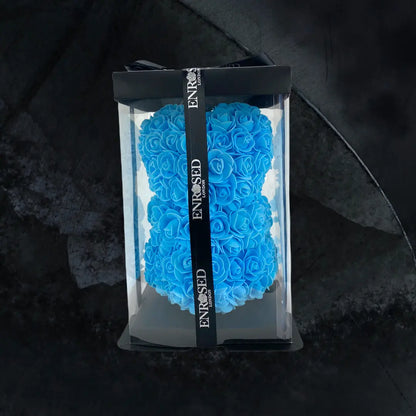 Baby Blue Rose Bear - Midi.