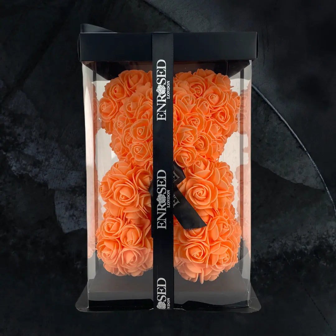 Orange Rose Bear - Midi.