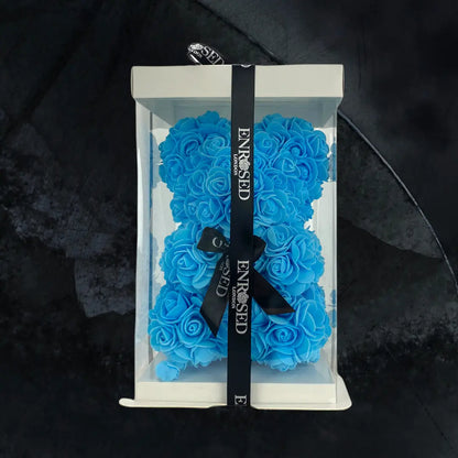 Baby Blue Rose Bear - Midi.